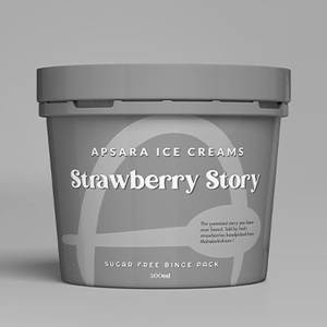 Zero Added Sugar Strawberry Story Ice Cream