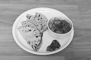 Jeera Aloo Special + 4 Tawa Butter Roti + Achar