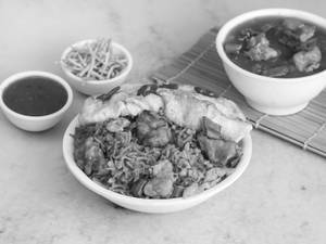 Chicken Triple Fried Rice