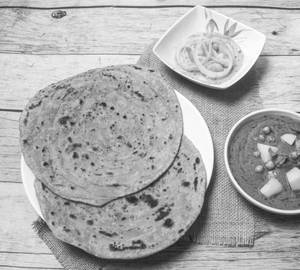 2 Lachha Paratha + Matar Paneer