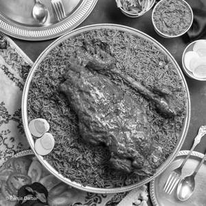 Mutton Raan Tandoori With Kepsa Rice.