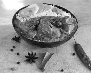 Chicken Kolhapuri with Steamed Rice Mini Meal