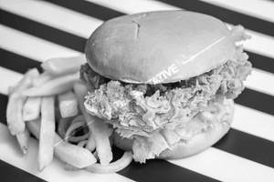 Crispy chicken burger