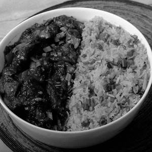 Chilli Chicken With Garlic Fried Rice Bowl