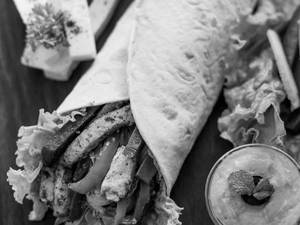 Paneer Shish Tawook Shawarma