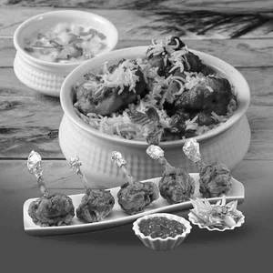 Chicken Tikka Biryani Lollipop Combo Meal