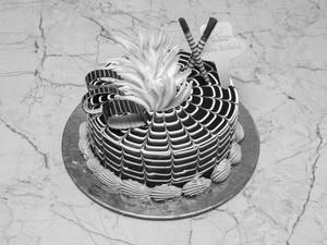 Chocolate Zebra Cake (500gm)