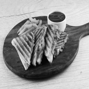 Schezwan Veg Cheese Grilled Sandwich