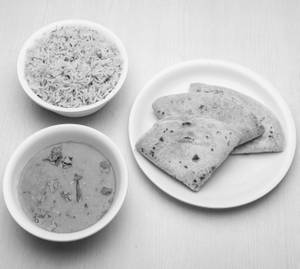 Dal Fry + 2 Tawa Roti + Jeera Fried Rice