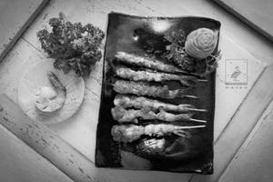 Indonesian Grilled Prawns On Skewers