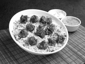 Prawns biryani