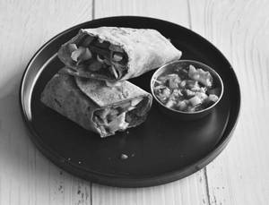 Peri Peri Paneer Burrito Roll
