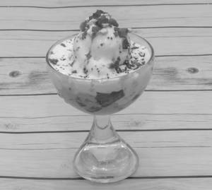 Fruit Salad with Vanilla Ice Cream