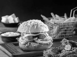 Veggie Burger With French Fries