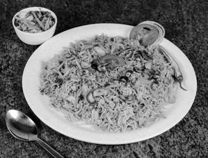Spl Mushroom Biriyani (basmathi)