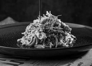 Truffle & Smoked Chicken Spaghetti Pasta