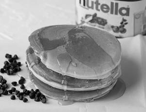 Choco Chip Pancakes With Maple Syrup(3 Pcs)