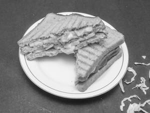 Brown Bread Peanut Butter-Banana Sandwich