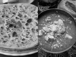 2 Jumbo Aloo Pyaaz Paratha + Aloo Ki Sabzi