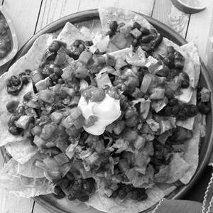 Nachos With Refried Beans