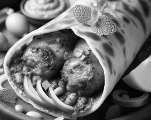 Chicken Seekh Kabab Roll