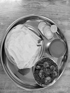 Prawns Sukka Neer Dosa