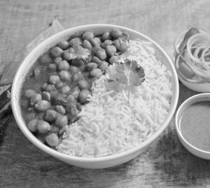 Chole Chawal mix fry