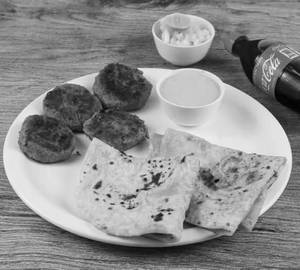 Veg Kabab 4 Pc + 2 Laccha Paratha 