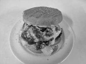 Spicy Smoked Pork CheeseBurger