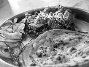 Roti Pe Ghee Roast Boti