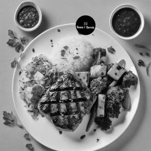 Grilled Paneer Steak With Herb Rice