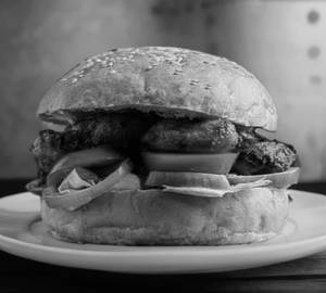 Barbeque chicken burger