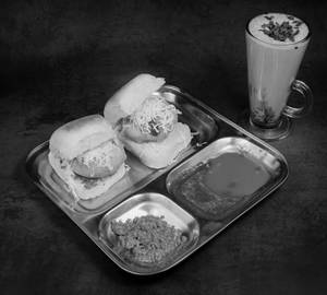 2 Cheese Vada Pav + Cold Coffee