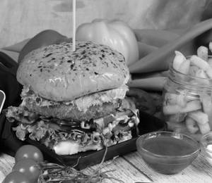 Paneer Pind-er Double Patty Burger