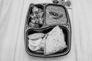 Jain Rajma Masala With Dry Veg Thali