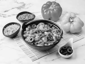 Italian Macaroni Pasta With Olives