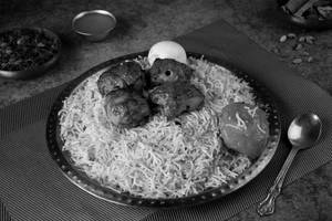 Special Boneless Tikka Biryani With Raita [ 4pc Tikka ]