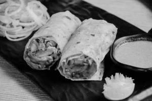 Veg Fish Tikka Roll