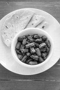 Bhindi Sabji with 3 Roti and Buttermilk [200 ml]