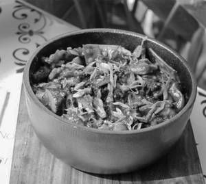 Veg Black Bean Sauce Over Noodles