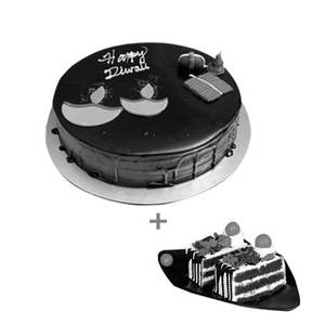 Black Forest Cake (1 Pound)+Black Forest Pastry (1 Pc)                                                                          
