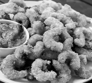 Breaded prawn fries