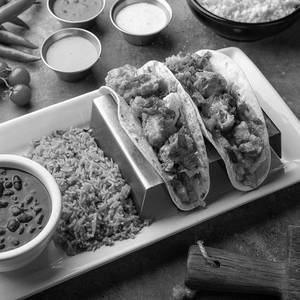 Cajun Chicken Tacos with pork bacon