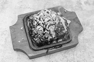 Brownie With Vanilla Ice Cream