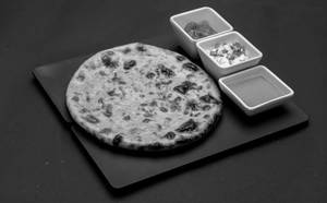 Cheese Onion Paratha With Dahi And Pickle