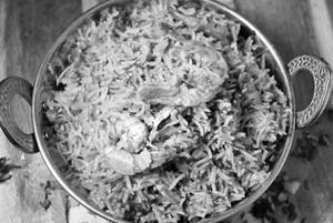 Special Hyderabad Prawns Biryani