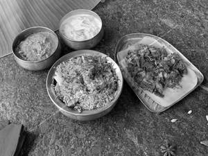 Chicken Biriyani + Pepper Chicken