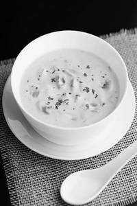 Cream Of Mushroom & Almond Soup