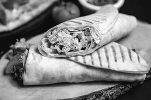 Chicken Shawarma With Salad                                                   