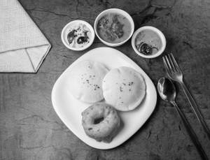 Idly(2) + Vada (1)